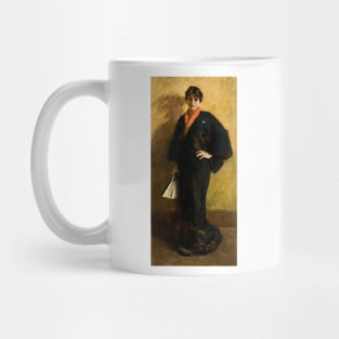 The Blue Kimono by William Merritt Chase Mug